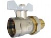 Кран шаровый 1" (25мм), с американкой, ручка-бабочка, TERMA CB 25693