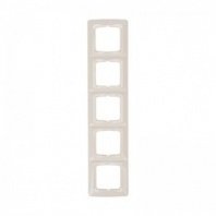 Рамка 5 мест, горизонтальная, бежевая DEA KRANZ
