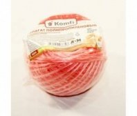 Шпагат полипропиленовый 50м, красный, 1,6мм, 1000 Текс*60 7181/6898, Komfi