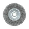 Щетка для точила 125мм, посадка 16мм, дисковая пушистая, Радиальная стальная проволока, Pobedit