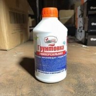 Грунт универсальный 1л, для наруж. и внутр. работ, с индикатором, Акритек