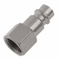 Переходник рапид папа - внутр. резьба 1/4"F, 2шт/набор, Stels (Ниппель универсальный быстросъемный)