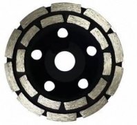 Чашка алмазная 100мм зачистная двухрядная (черная) Strong