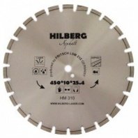 Алмазный диск сегмент 450х25,4мм, для асфальта, Hard Materials Лазер, Hilberg