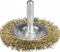 Щетка для дрели 50мм, дисковая пушистая со шпилькой проволока 0.3 мм, Professional (35114-05 STAYER