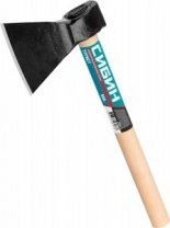 Топор 800г дерев. ручка, кованый 390мм, 600/800г, с округлым лезвием Турист СИБИН