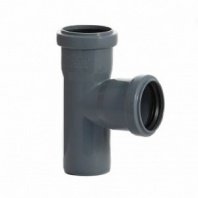 Тройник канализационный внутренний 50х50 мм, 90 градусов, Мультимирпласт, ТРК ВК 50/50/87.5