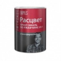 Грунт-эмаль белая 0,9кг, 3 в 1, по ржавч, алкид, Расцвет