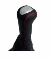 Ручка КПП Lada 2190 Гранта с 2012 г.в/Калина 2 кожа люкс черный/красный LION 1_