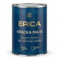 Краска МА-15 0,8кг, масляная, красная, универс, глянцевая, Erica