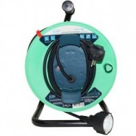 Удлинитель на катушке 20м, 1 розетка, с заземленим, UK-1g-20m-Z, евророзетка, Политех