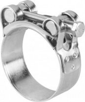 Хомут силовой 40-43мм, цинк (20 шт в пакете) STARFIX