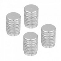 Набор заглушек ниппеля 4шт алюминиевый, универсальный, серебро NG