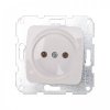 Розетка 1 гнездо С/У, б/з, белая, 10А мех., керамика, KRANZ, DEA
