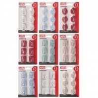 Крючки самоклеящиеся на блистере, 6шт, 5 цветов, WF-104 VETTA