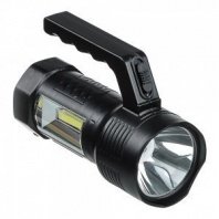 Фонарь прожектор, 1LED 12LED, 1Вт+3Вт,800мАч,вилка 220В, 14*10см, 2 режима, пластик ЧИНГИСХАН