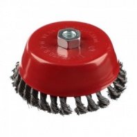 Щетка чашка УШМ 150мм крученая М14, ЕРМАК