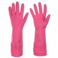 Перчатки хозяйственные латексные M с манжетой 38см, пара 100г, VETTA