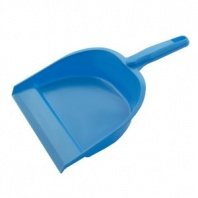 Совок для мусора пластик, короткая ручка 290*210мм голубой Home//Palisad