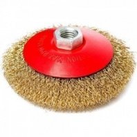 Щетка металл. для УШМ 115мм/М14 тарелка пушистая радиальная мягкая REDVERG (830301)
