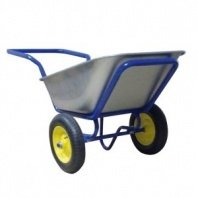 Тачка 2-кол строительная 110л 260кг на пневмоколесе 3,25-8-25,4 (360мм), сталь 0,7мм Yard