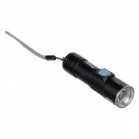 Фонарь светодиодный аккум, ХРЕ, 3Вт,150м,1200мАч,2,5х2,5х9,5см,3 режима, алюминиевый сплав ЕРМАК