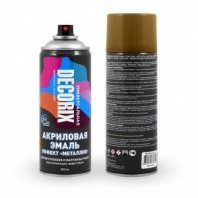 Эмаль аэрозоль, Decorix, Металлик, акрил, глянцевая, медь, M307, 520 мл