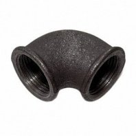 Уголок 1" 1/2 (40мм), Г-Г (м/м), чугун, 90 °, чер, STI