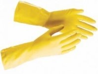 Перчатки хозяйственные латексные S прочные