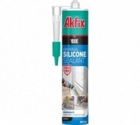 Герметик силиконовый бежевый 280мл 100Е AXFIX