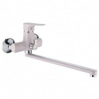 Смеситель для ванны, Potato, с картриджем, сер, P22222-17