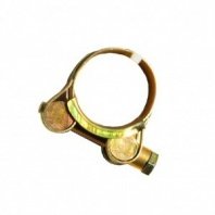 Хомут обжимной червячный усиленный, 36-39 мм, цинк, Robust