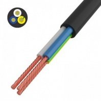 Провод ПВС 3x0,75 (50м), черный, ГОСТ 7399-97 REXANT