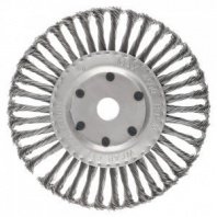 Щетка металл. для УШМ 200/22мм дисковая крученая ЕРМАК