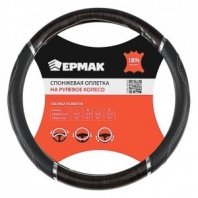 Оплетка руля, экокожа, со вставками "дерево", черный, разм. (M) CB1201003BK NG