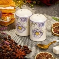 Набор для специй доломит, 8 см, 2 шт, 5.6х5.6х8 см, Daniks, Флорина