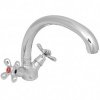 Смеситель для кухни, Frap, с кран-буксой, хром, F42731-B