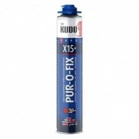 Клей-пена профи 1л всесезонная KUDO Pur-O-Fix X15+ Extra Fix KUPP10B15SU