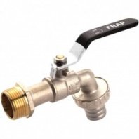 Кран водоразборный, 1/2" (15 мм), латунь, шаровой, Frap, F231.04