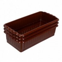 Поддон для рассады 322х166х82 мм, пластиковый, 3 шт, под 8 горшочков 250 мл.// Palisad