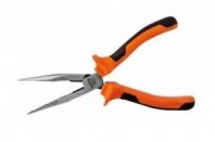 Длинногубцы 180мм, 2К рукоятки, прямые 420107