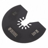 Насадка для МФИ отрезная полукруг., HSS, по металлу и дереву, 80 х 1,2 мм, мелкий зуб// Denzel