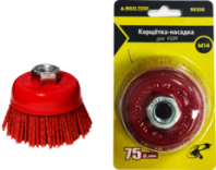 Щетка чашка УШМ 75мм нейлоновая М14, MaxiTool