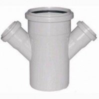 Крестовина канализационная 1-плоск, 110х50х50мм, 45 град.