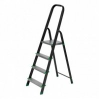 Лестница стремянка 4 ст, стальная (сталь+алюм.ступени) Сибртех