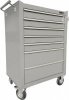 Тележка для инструмента 7 секций 458х680х1000мм (серая) Ombra OTT47G-R