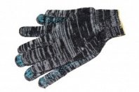 Перчатки х/б 10 класс Точка черные 5Н ЭНКОР Березка