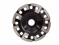 Чашка алмазная 125мм зачистная Г-сегмент (8 сегментов) (черная) Strong