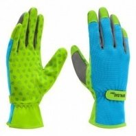 Перчатки садовые на липучке, силиконовое нанесение, размер 8, Luxe// Palisad