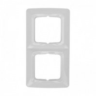 Рамка 2 места, горизонтальная, Белая DEA KRANZ